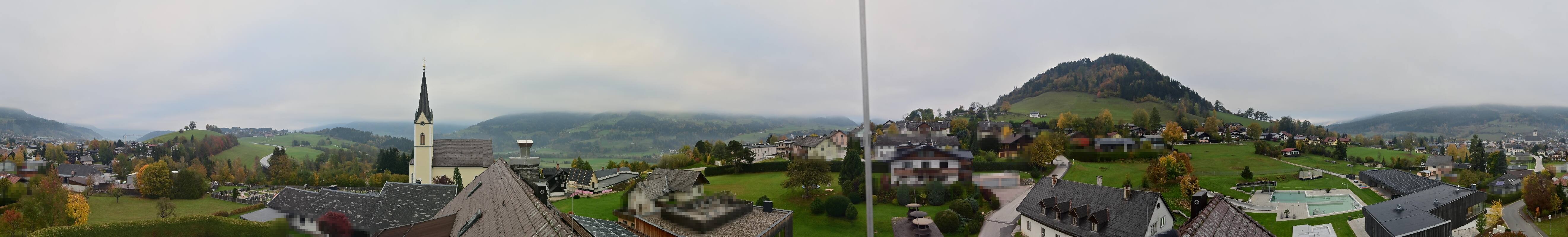 Archiv Foto Webcam Gröbming: Kirche und Panoramabad