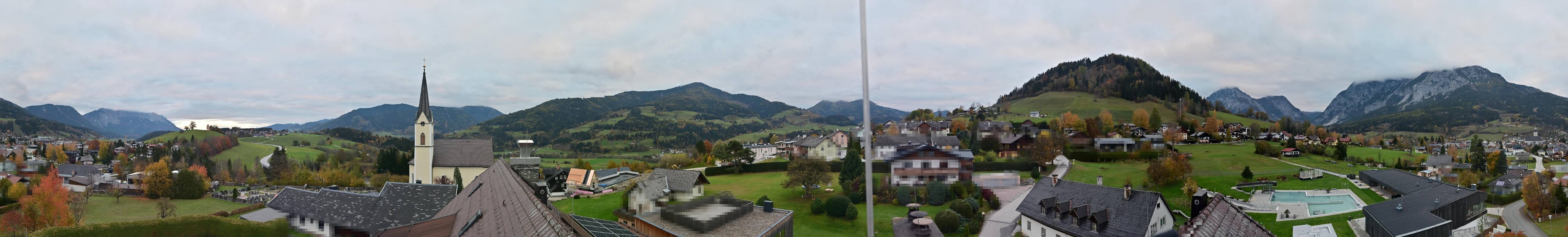 Archiv Foto Webcam Gröbming: Kirche und Panoramabad