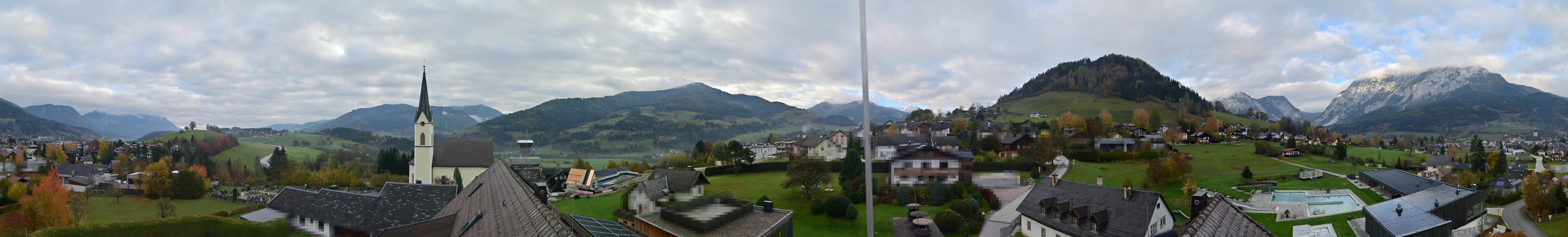Archiv Foto Webcam Gröbming: Kirche und Panoramabad