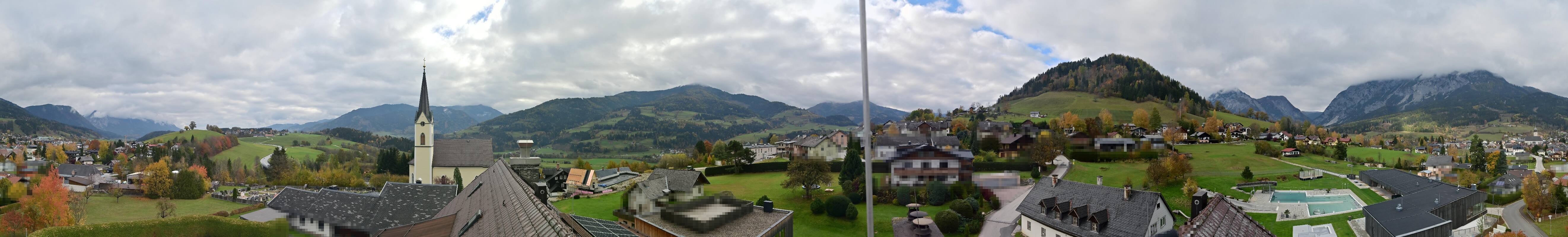 Archiv Foto Webcam Gröbming: Kirche und Panoramabad