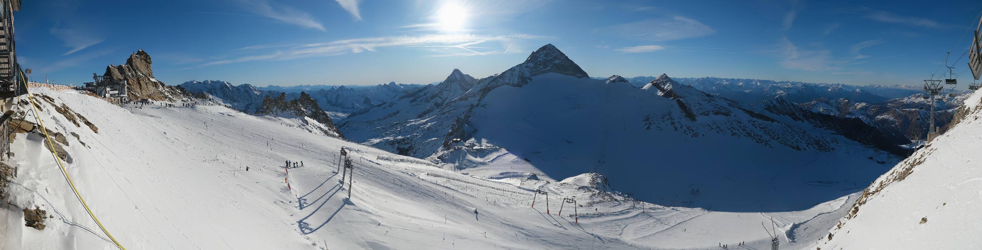 Archiv Foto Webcam Hintertuxer Gletscher - Ausblick Gefrorene Wand