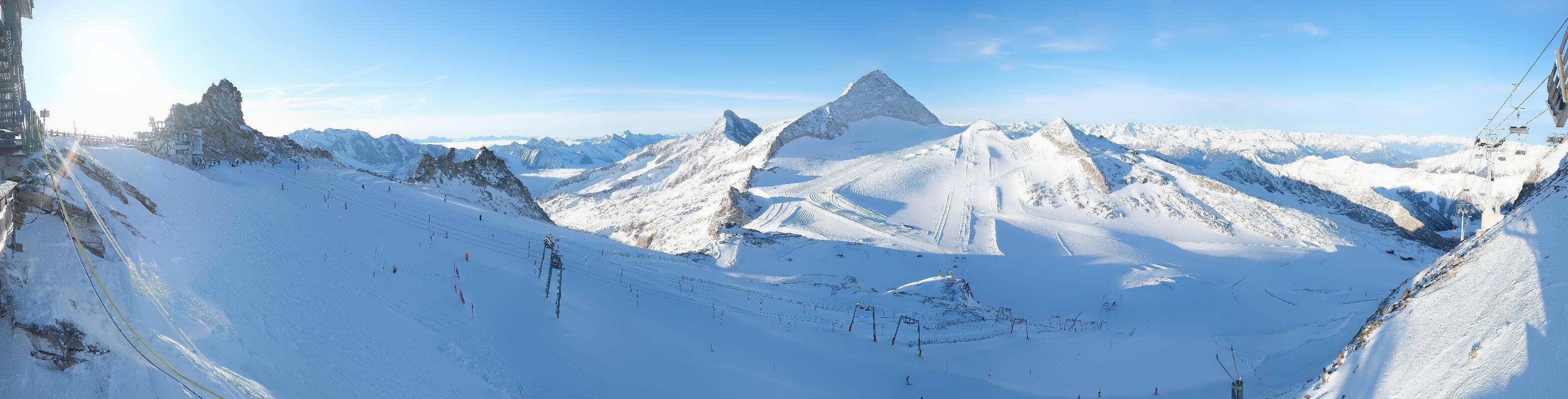 Archiv Foto Webcam Hintertuxer Gletscher - Ausblick Gefrorene Wand