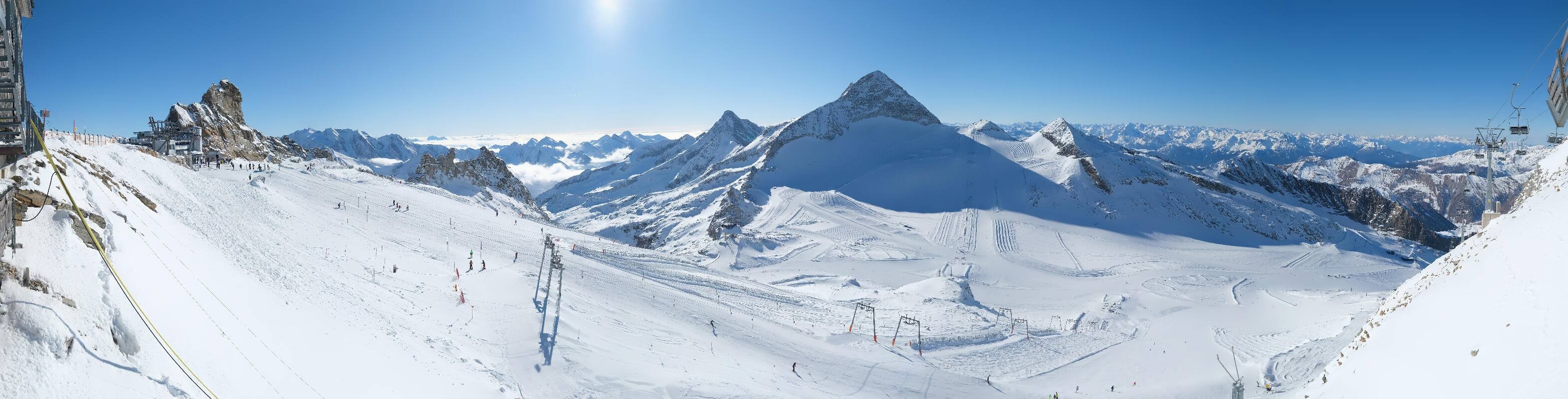 Archiv Foto Webcam Hintertuxer Gletscher - Ausblick Gefrorene Wand