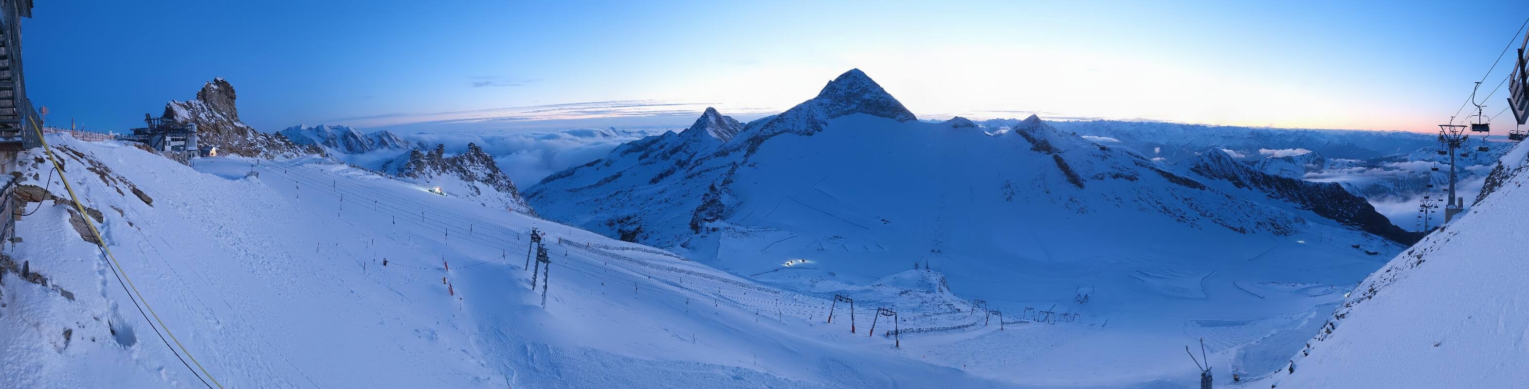 Archiv Foto Webcam Hintertuxer Gletscher - Ausblick Gefrorene Wand