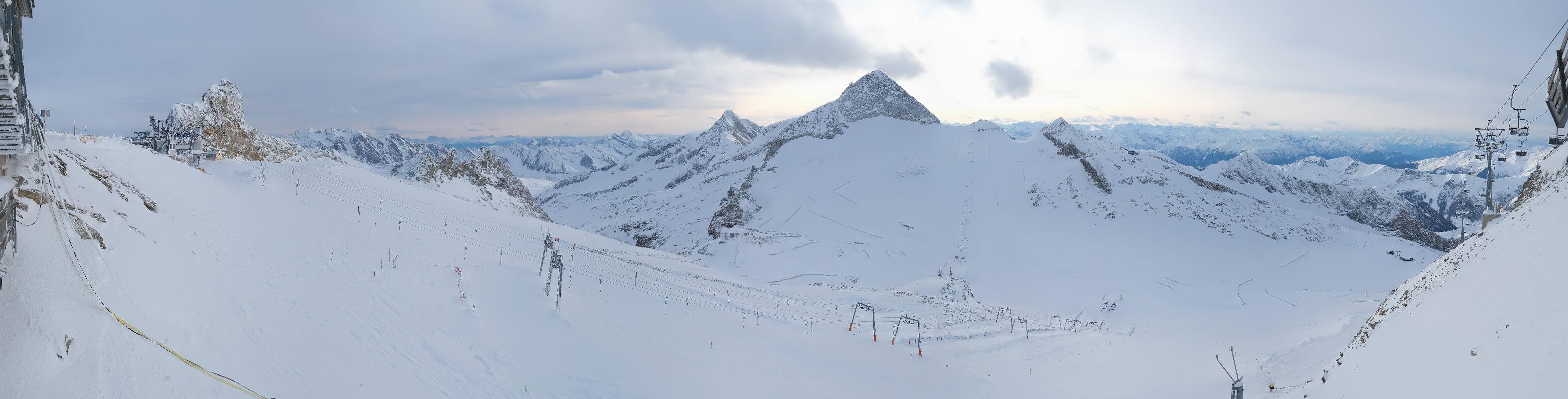 Archiv Foto Webcam Hintertuxer Gletscher - Ausblick Gefrorene Wand