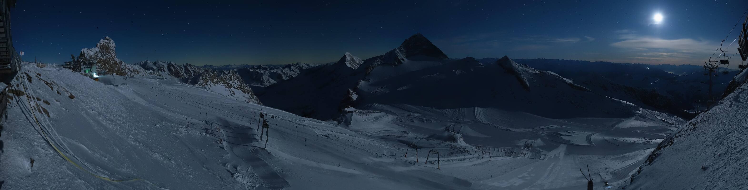 Archived image Webcam Hintertux Glacier - View from Gefrorene Wand