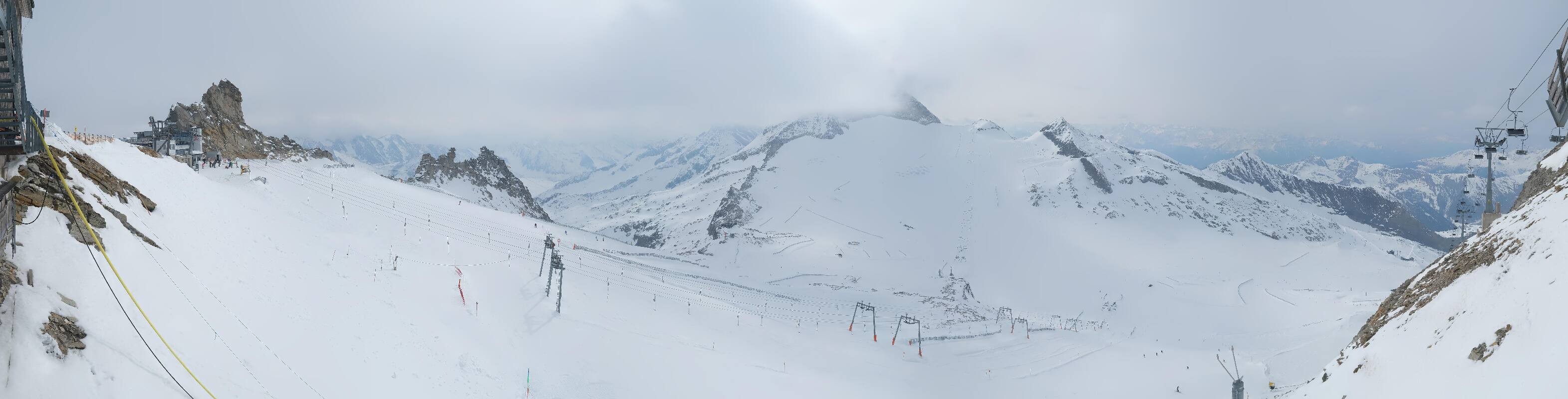 Archiv Foto Webcam Hintertuxer Gletscher - Ausblick Gefrorene Wand