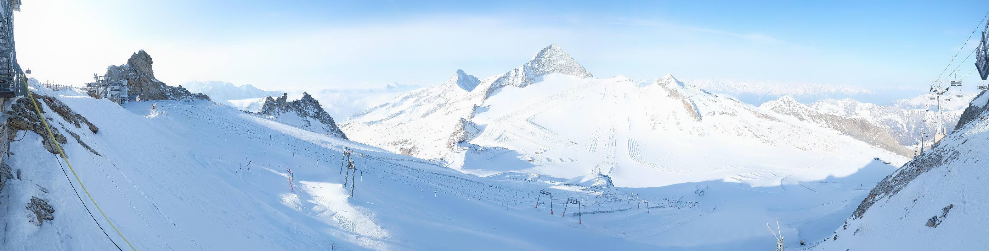 Archiv Foto Webcam Hintertuxer Gletscher - Ausblick Gefrorene Wand