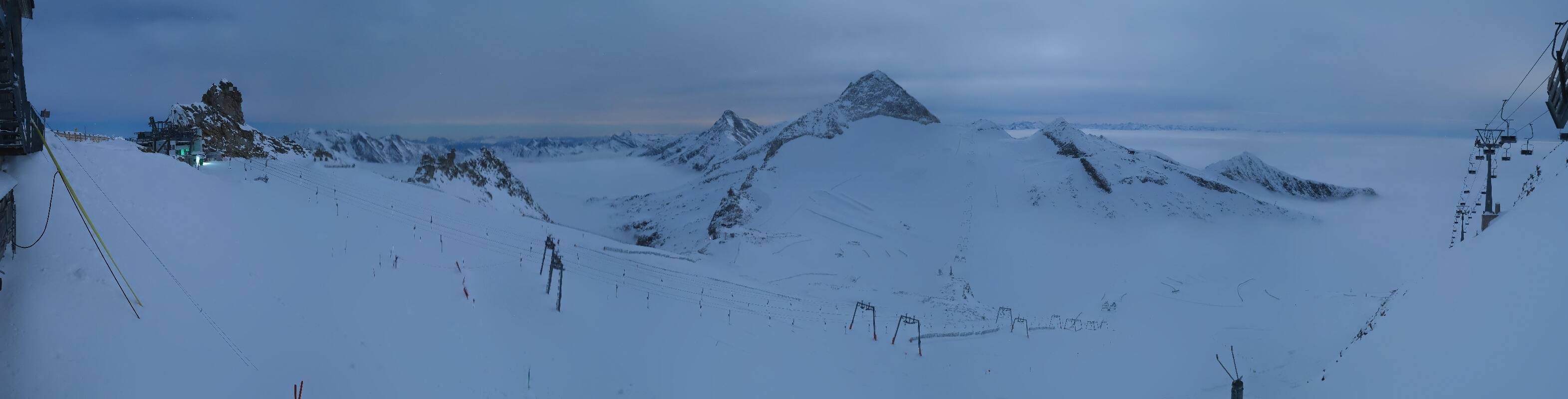 Archiv Foto Webcam Hintertuxer Gletscher - Ausblick Gefrorene Wand