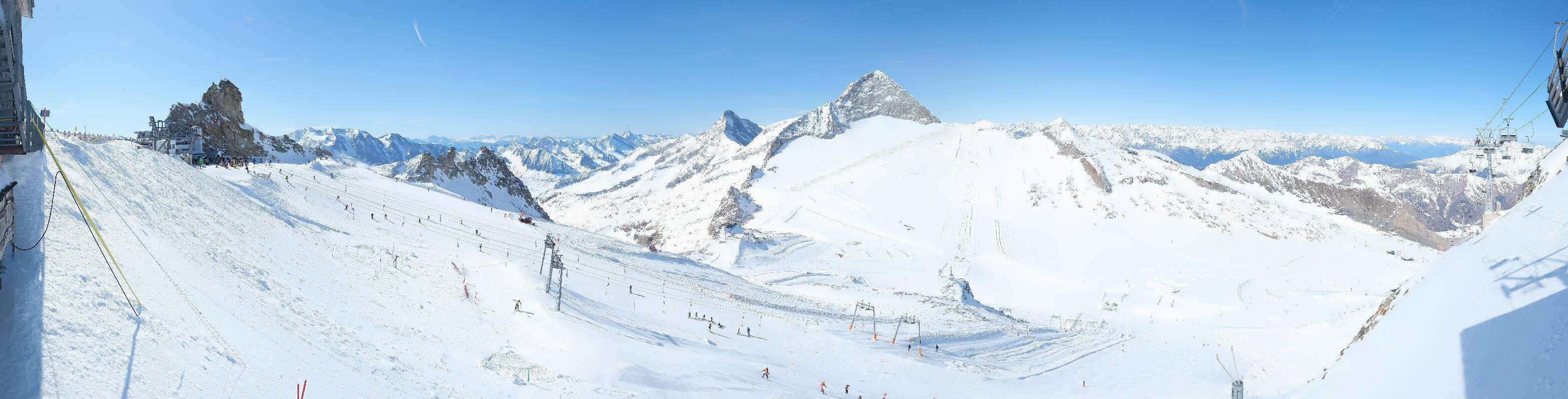 Archiv Foto Webcam Hintertuxer Gletscher - Ausblick Gefrorene Wand