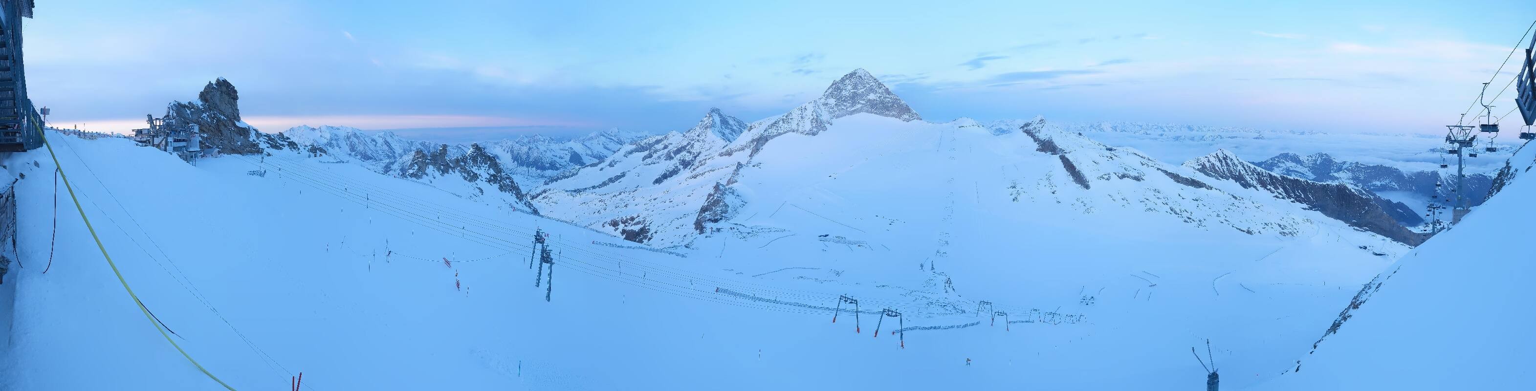 Archiv Foto Webcam Hintertuxer Gletscher - Ausblick Gefrorene Wand