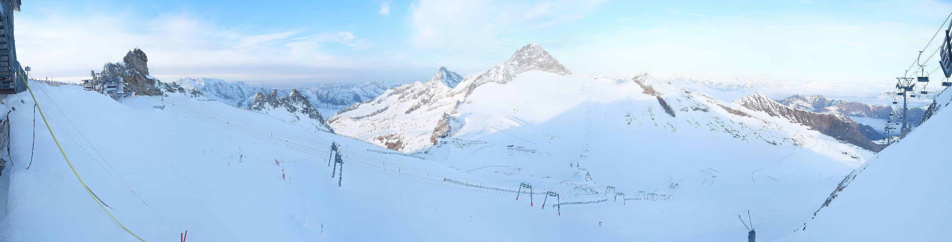 Archiv Foto Webcam Hintertuxer Gletscher - Ausblick Gefrorene Wand