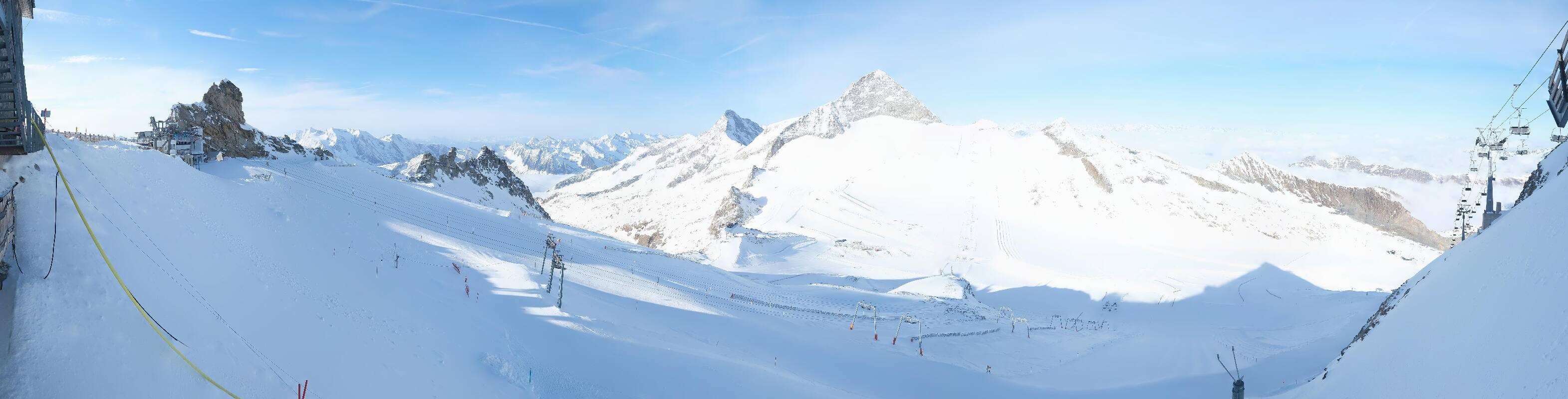 Archiv Foto Webcam Hintertuxer Gletscher - Ausblick Gefrorene Wand