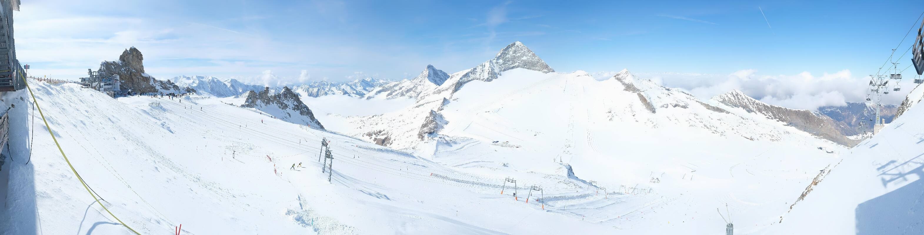 Archiv Foto Webcam Hintertuxer Gletscher - Ausblick Gefrorene Wand