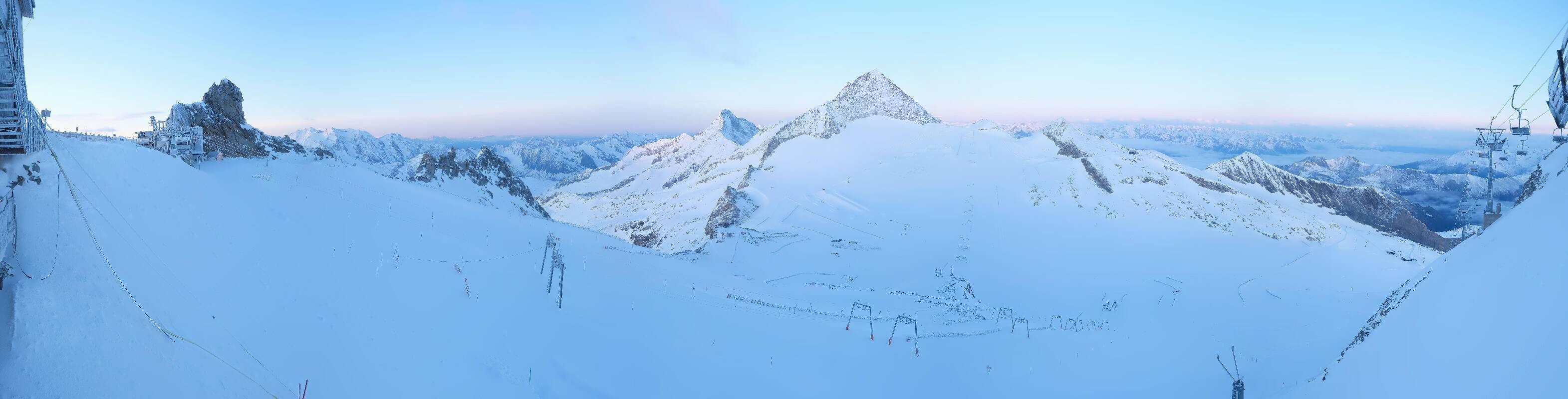 Archiv Foto Webcam Hintertuxer Gletscher - Ausblick Gefrorene Wand