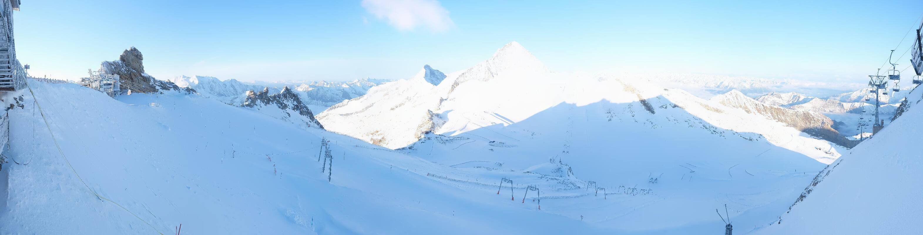Archiv Foto Webcam Hintertuxer Gletscher - Ausblick Gefrorene Wand