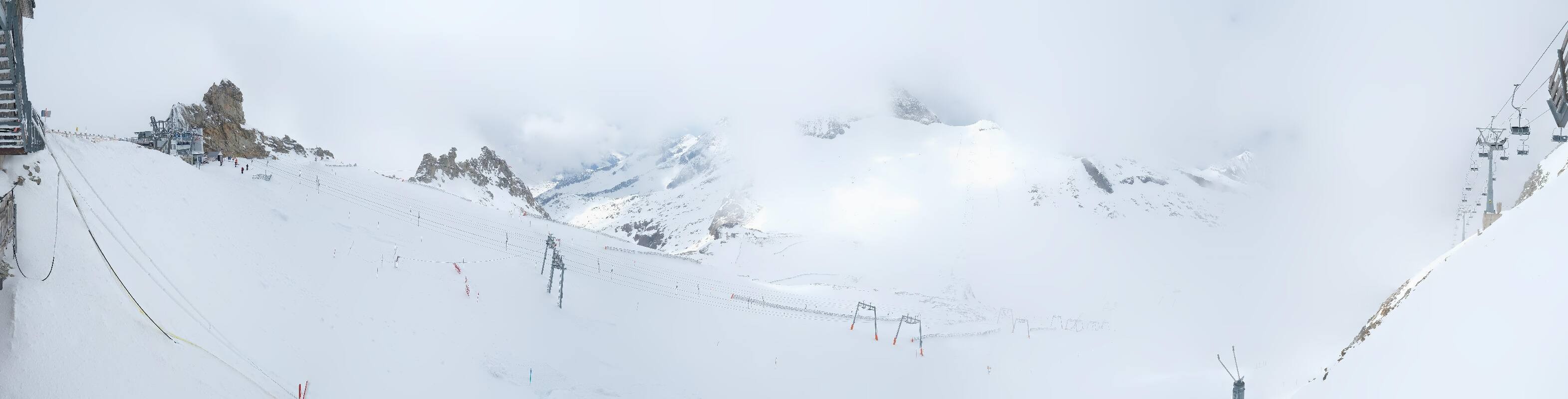 Archived image Webcam Hintertux Glacier - View from Gefrorene Wand