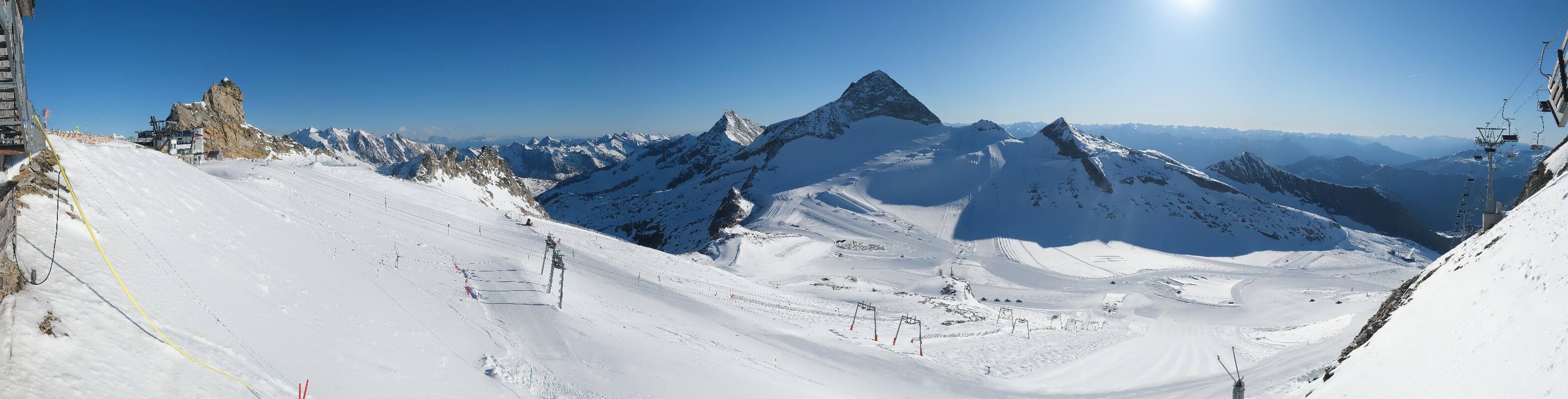 Archiv Foto Webcam Hintertuxer Gletscher - Ausblick Gefrorene Wand