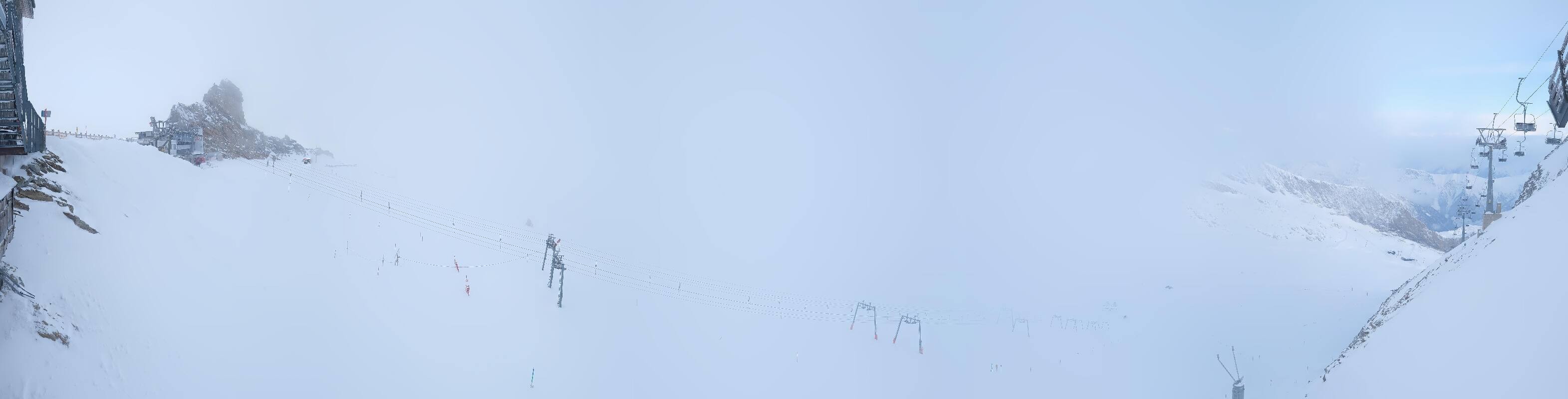 Archived image Webcam Hintertux Glacier - View from Gefrorene Wand