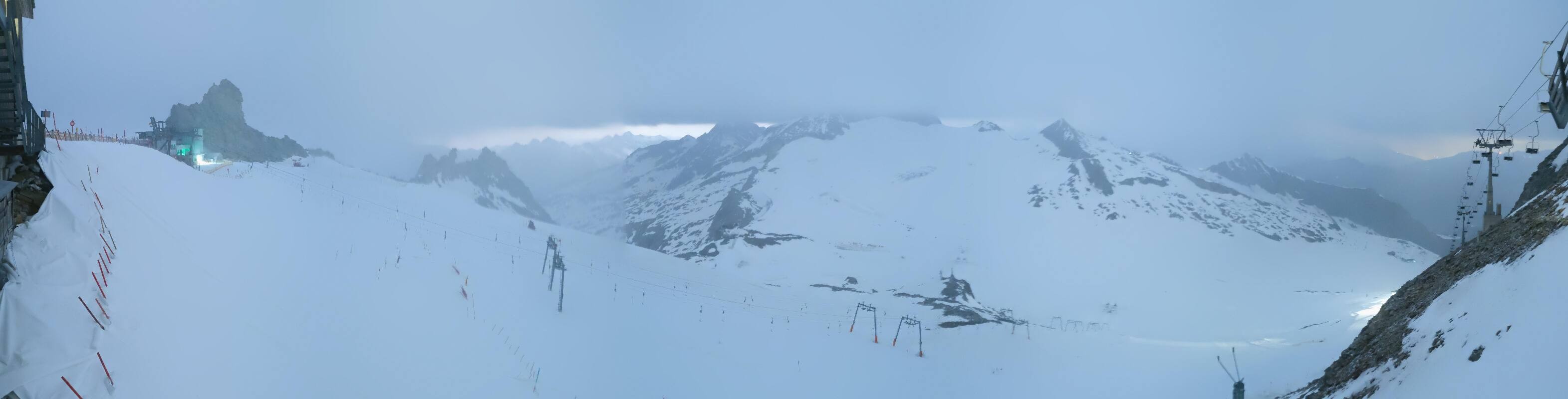 Archiv Foto Webcam Hintertuxer Gletscher - Ausblick Gefrorene Wand