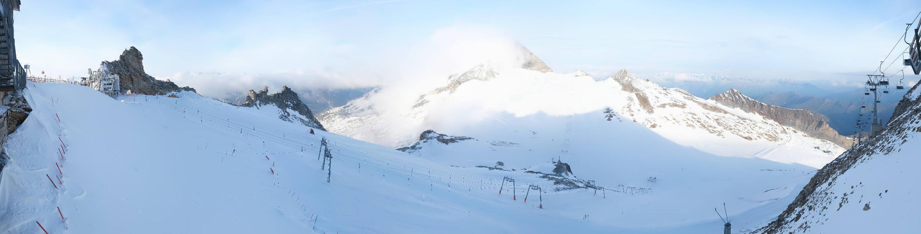 Archiv Foto Webcam Hintertuxer Gletscher - Ausblick Gefrorene Wand