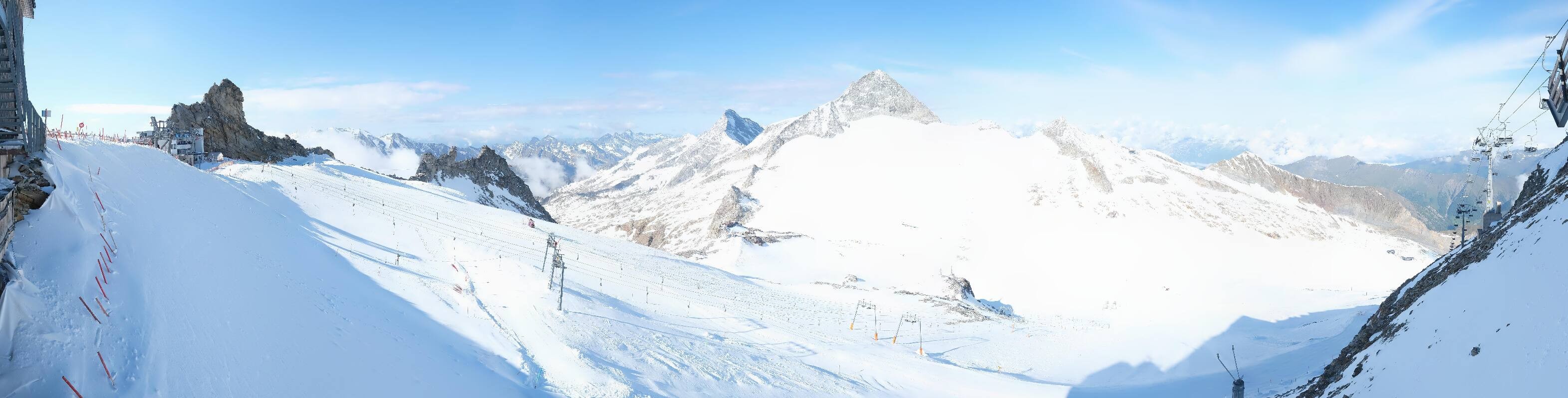 Archiv Foto Webcam Hintertuxer Gletscher - Ausblick Gefrorene Wand