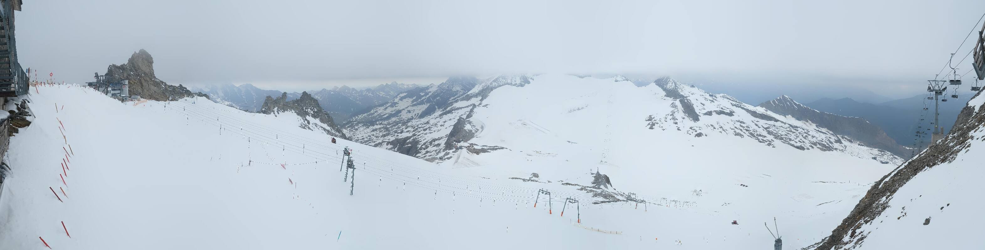 Archiv Foto Webcam Hintertuxer Gletscher - Ausblick Gefrorene Wand