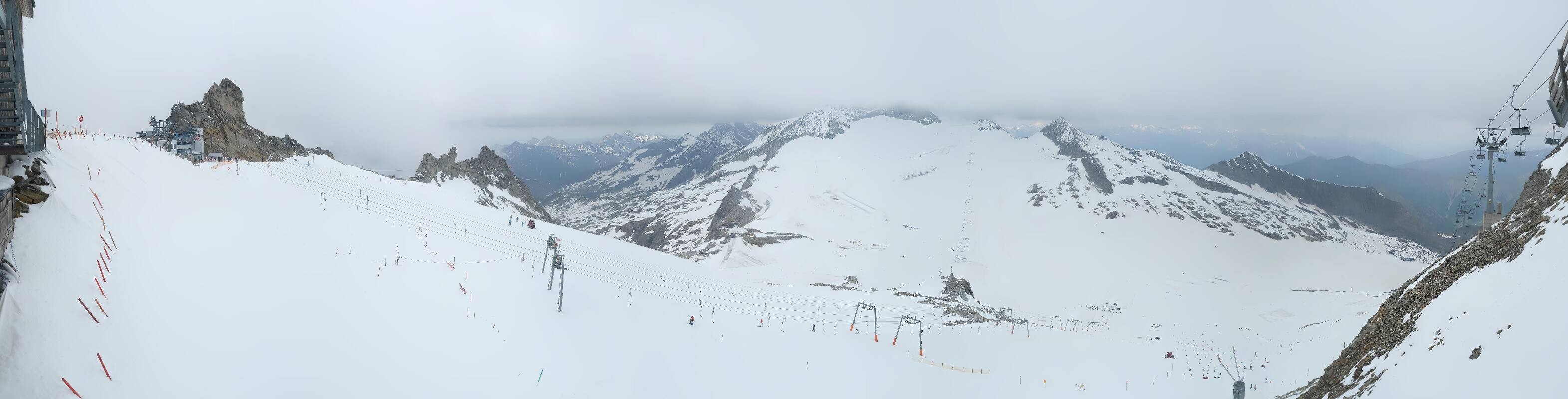 Archiv Foto Webcam Hintertuxer Gletscher - Ausblick Gefrorene Wand