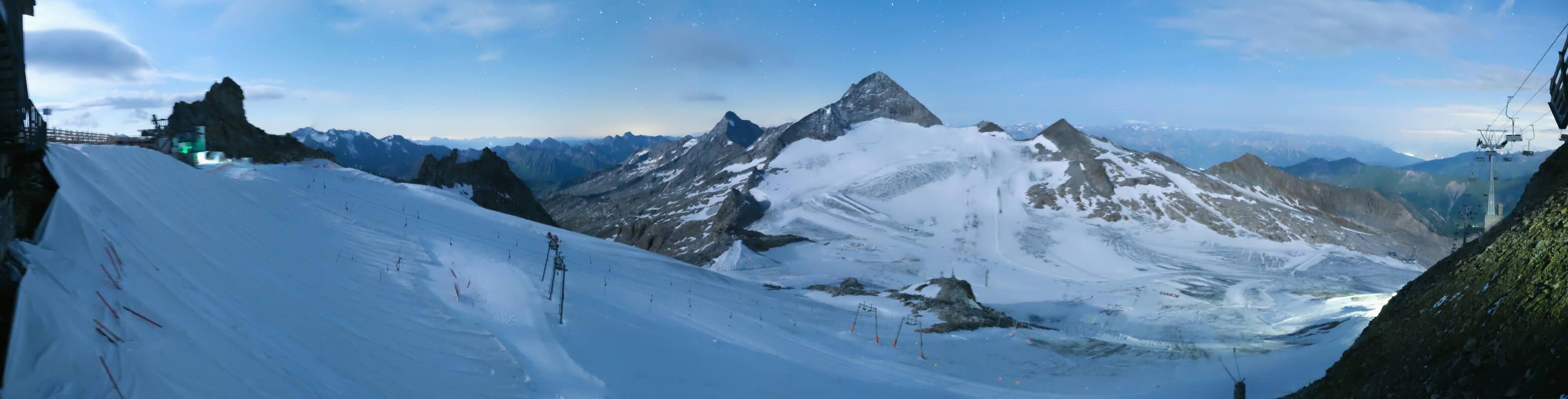 Archived image Webcam Hintertux Glacier - View from Gefrorene Wand