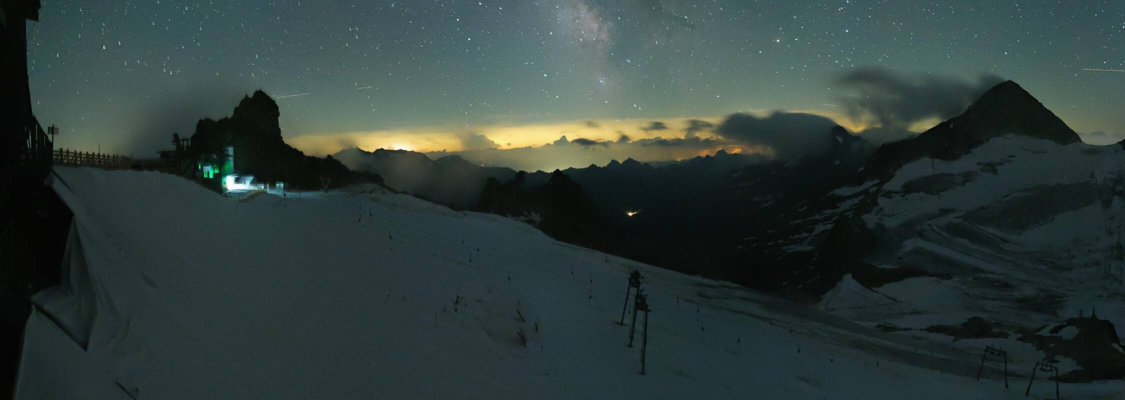Archived image Webcam Hintertux Glacier - View from Gefrorene Wand