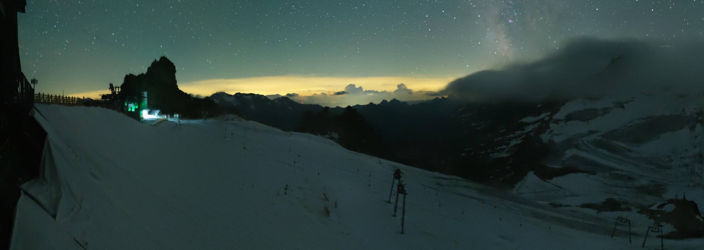 Archived image Webcam Hintertux Glacier - View from Gefrorene Wand