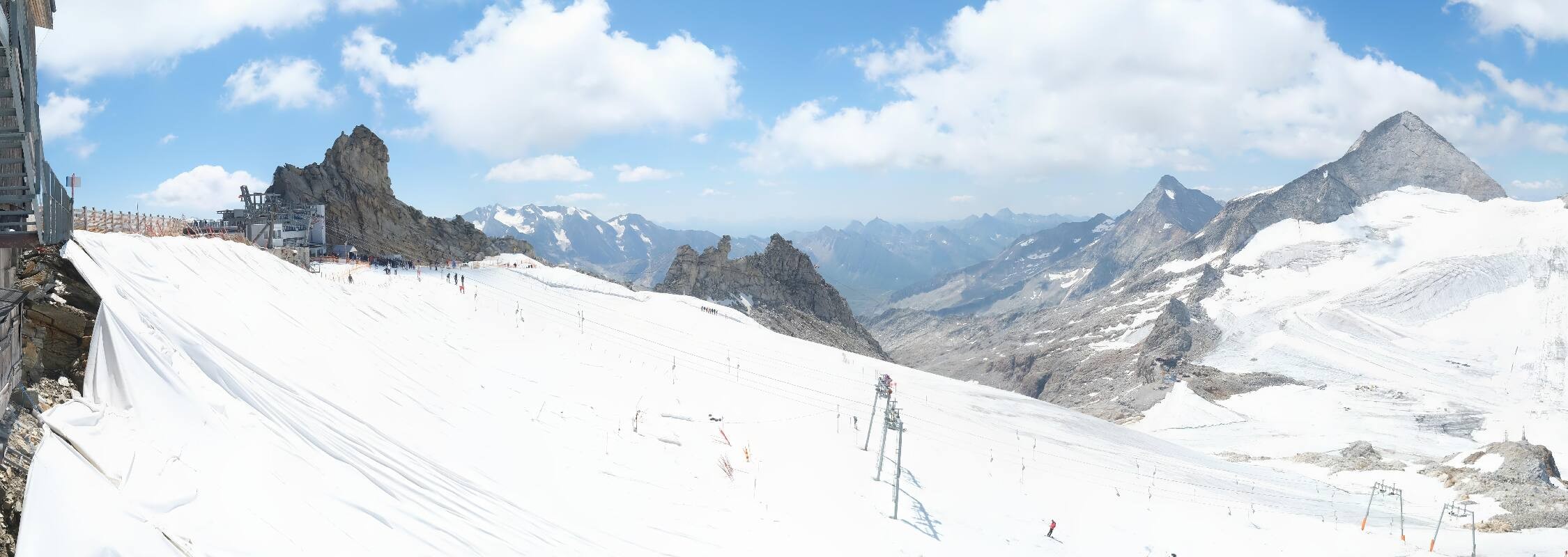 Archived image Webcam Hintertux Glacier - View from Gefrorene Wand
