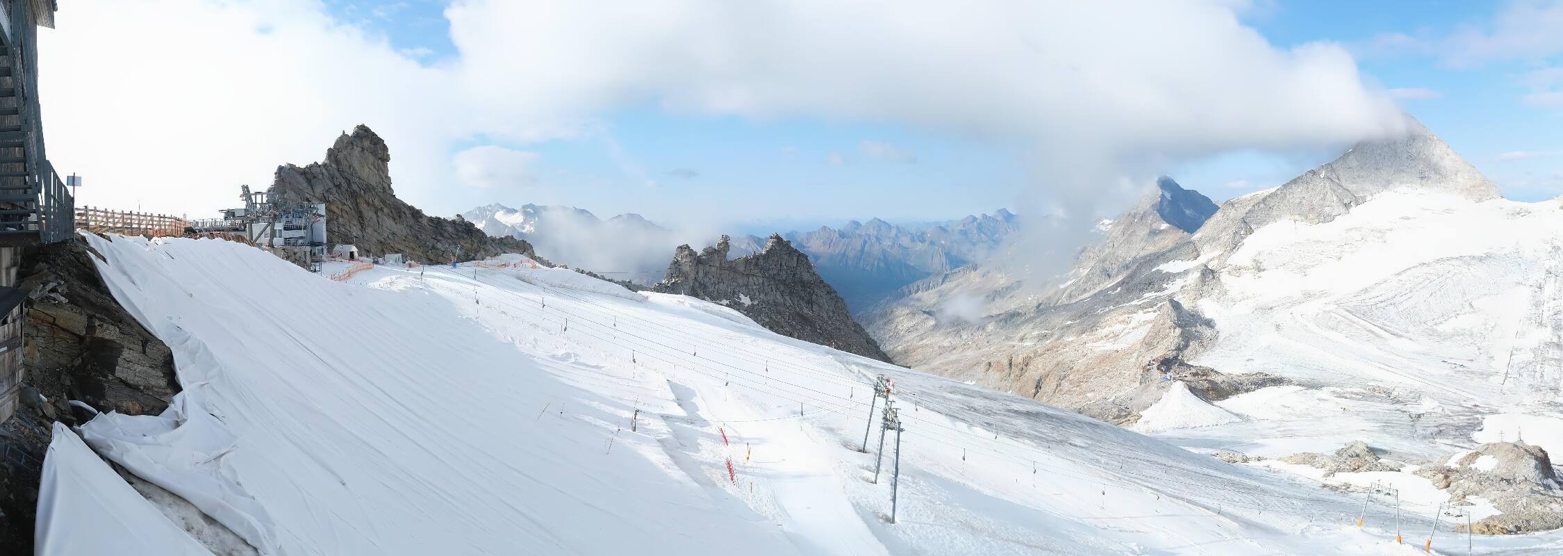 Archiv Foto Webcam Hintertuxer Gletscher - Ausblick Gefrorene Wand