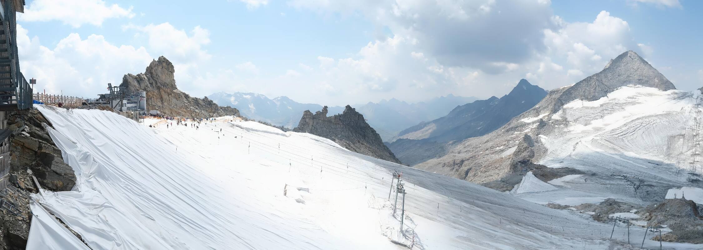 Archived image Webcam Hintertux Glacier - View from Gefrorene Wand
