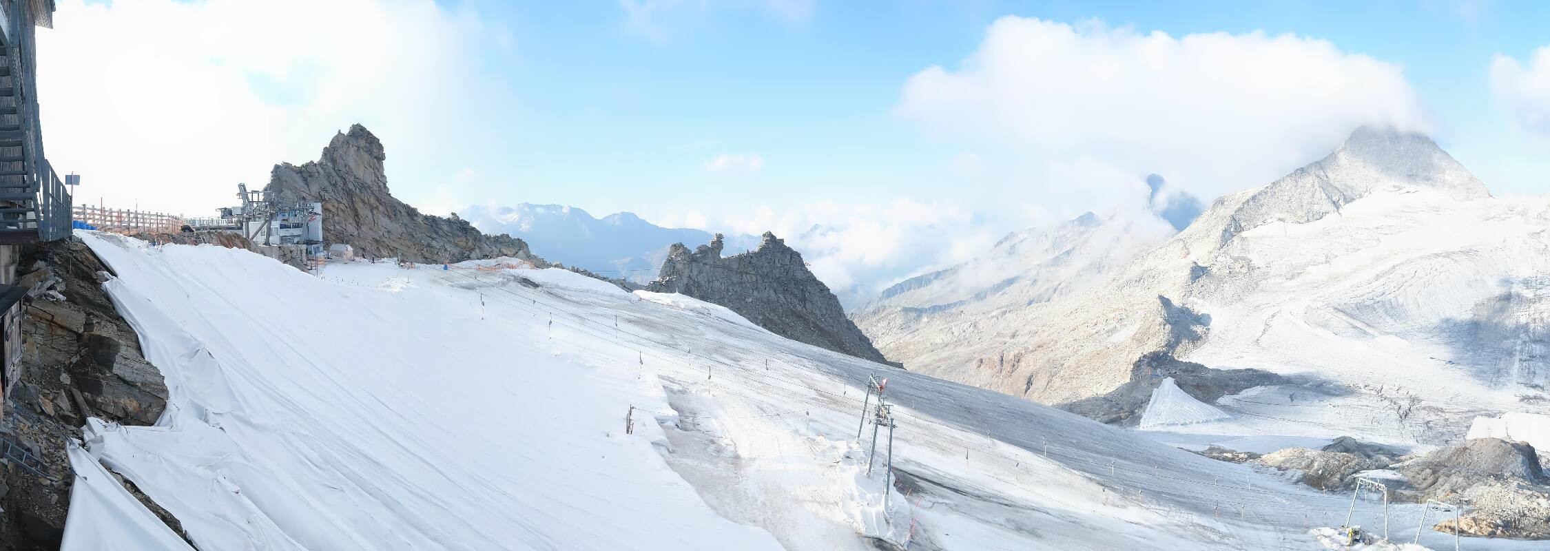 Archiv Foto Webcam Hintertuxer Gletscher - Ausblick Gefrorene Wand