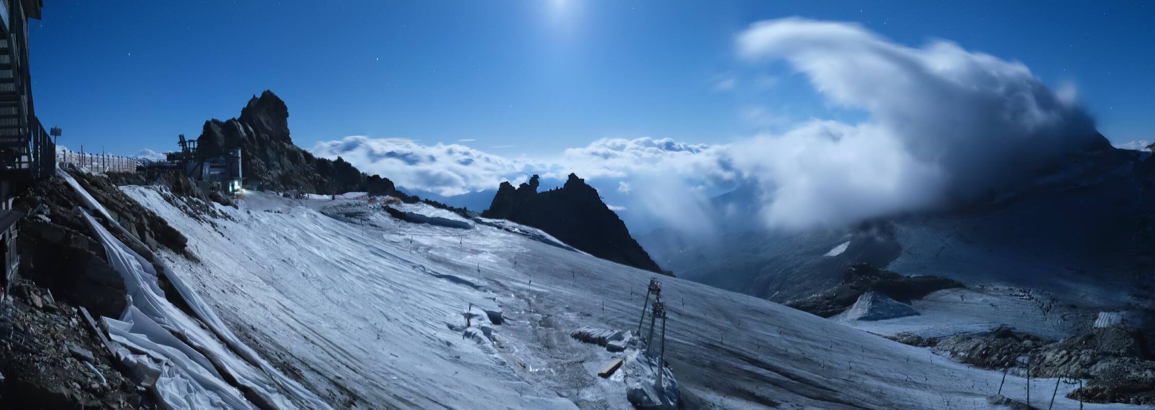 Archiv Foto Webcam Hintertuxer Gletscher - Ausblick Gefrorene Wand