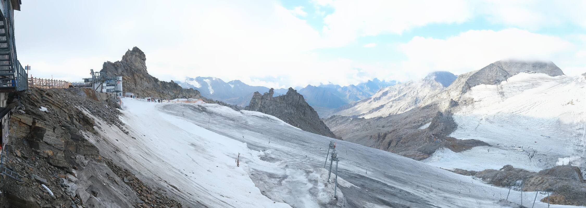 Archived image Webcam Hintertux Glacier - View from Gefrorene Wand