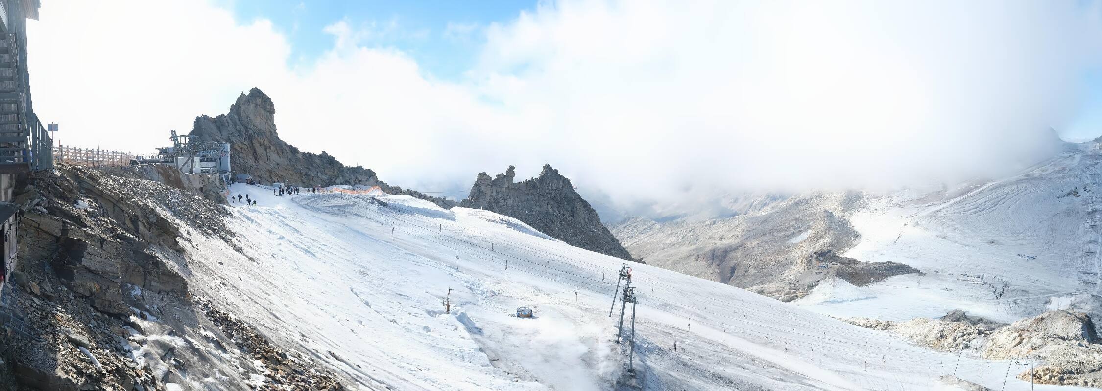 Archiv Foto Webcam Hintertuxer Gletscher - Ausblick Gefrorene Wand