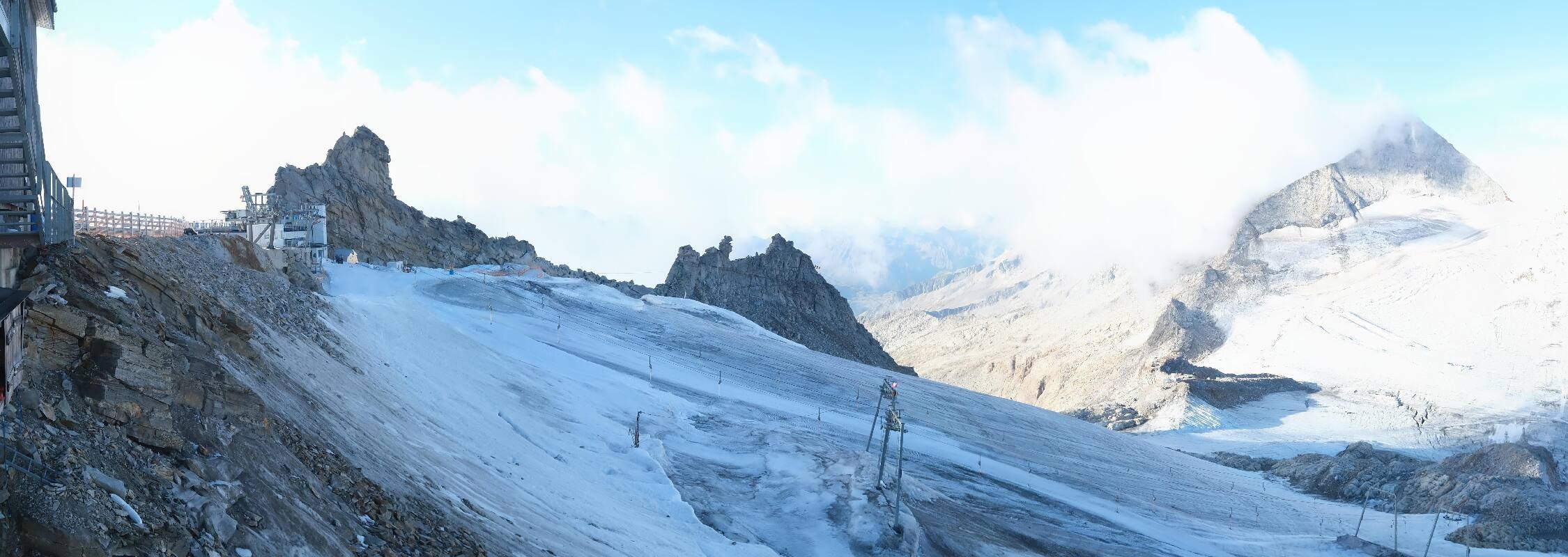 Archiv Foto Webcam Hintertuxer Gletscher - Ausblick Gefrorene Wand