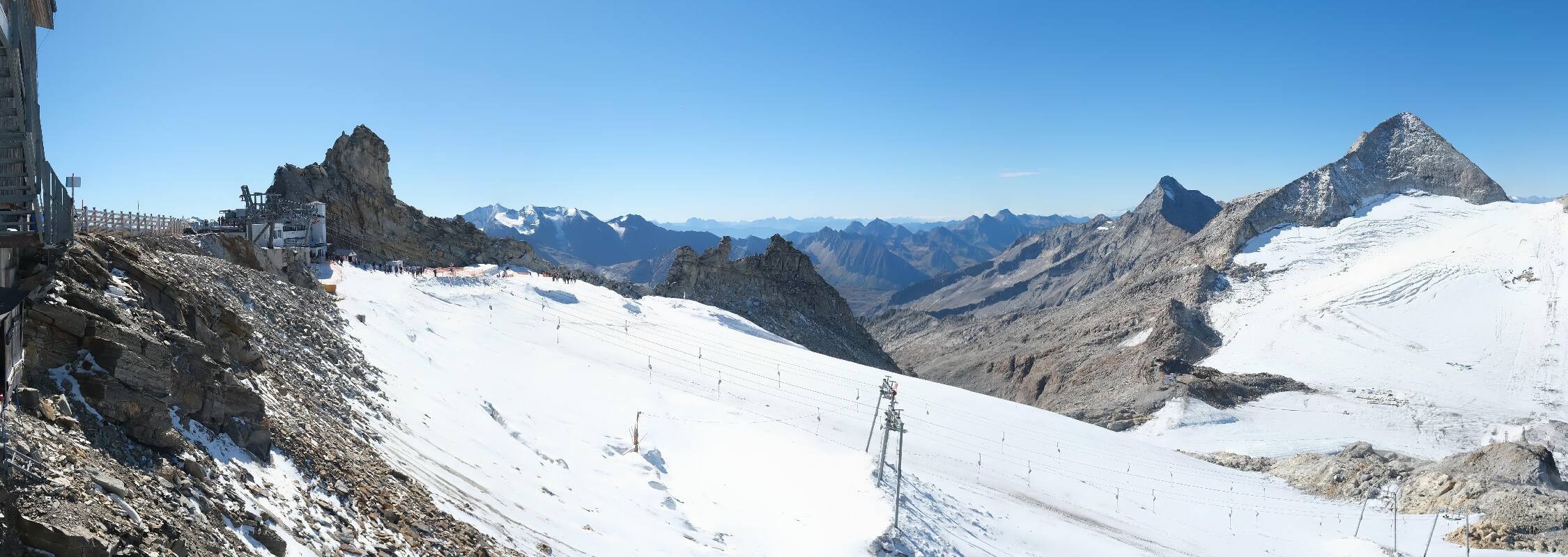 Archived image Webcam Hintertux Glacier - View from Gefrorene Wand