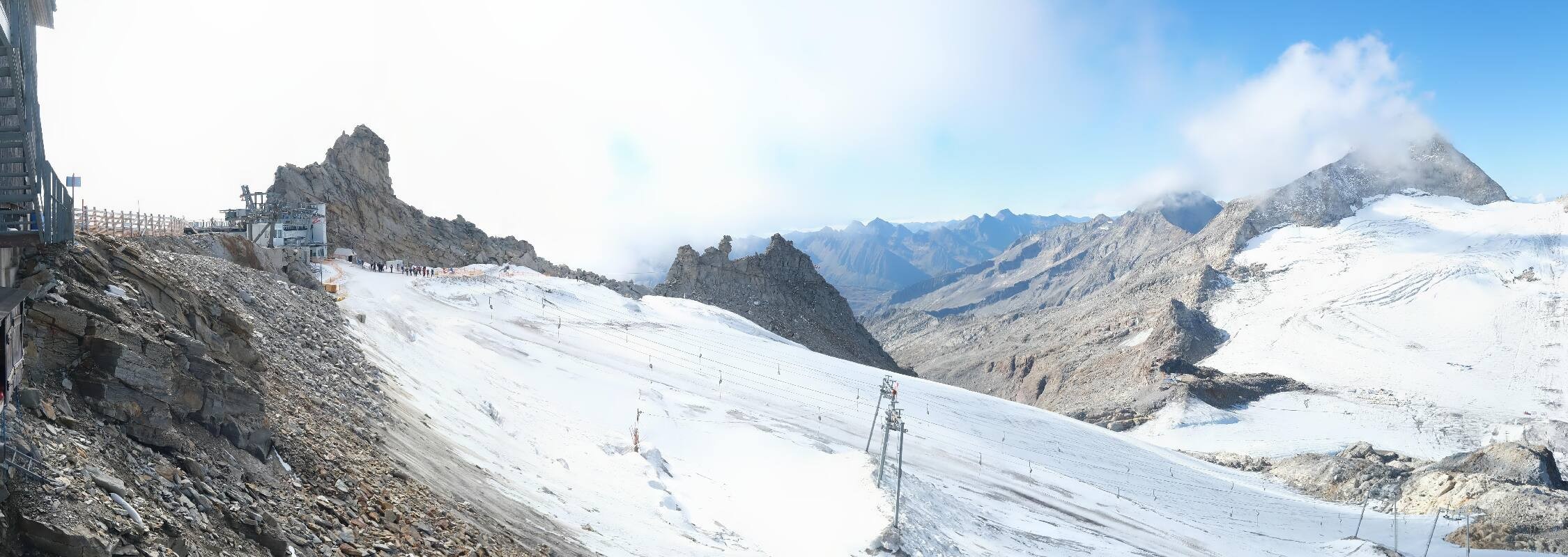 Archiv Foto Webcam Hintertuxer Gletscher - Ausblick Gefrorene Wand