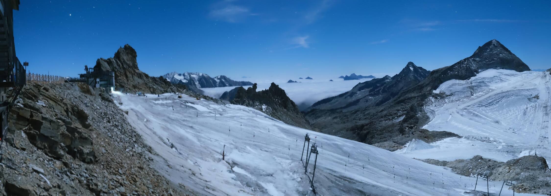 Archiv Foto Webcam Hintertuxer Gletscher - Ausblick Gefrorene Wand