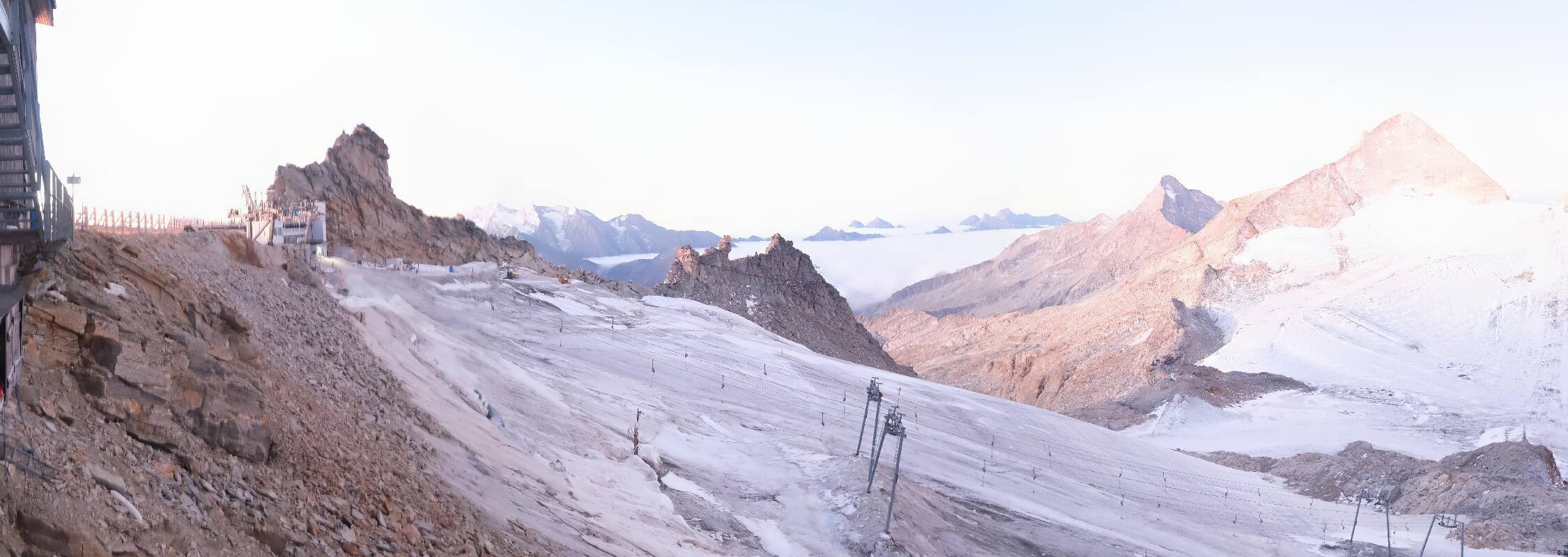 Archiv Foto Webcam Hintertuxer Gletscher - Ausblick Gefrorene Wand