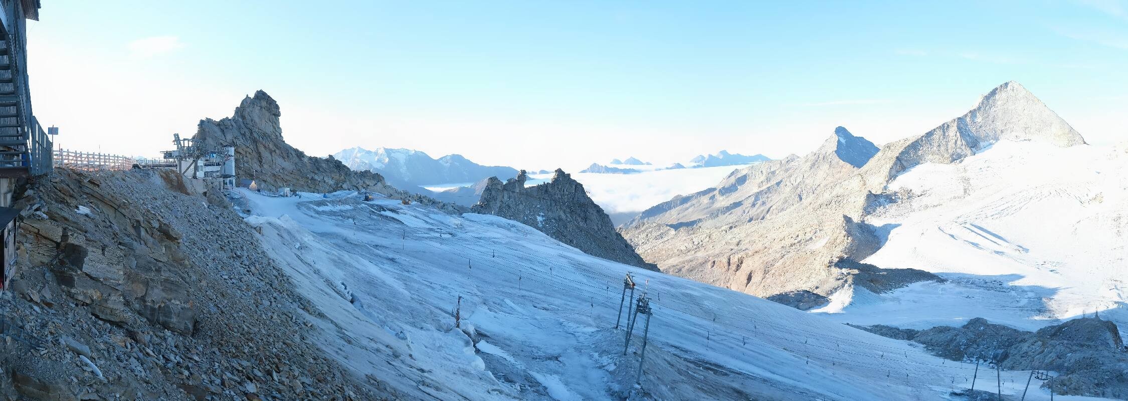Archiv Foto Webcam Hintertuxer Gletscher - Ausblick Gefrorene Wand