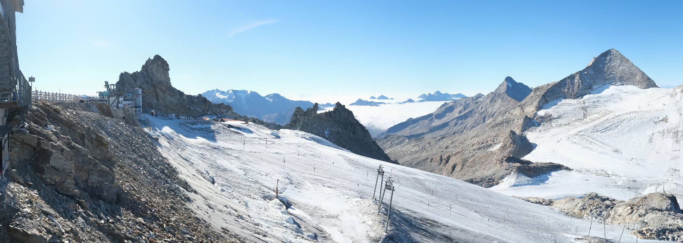 Archiv Foto Webcam Hintertuxer Gletscher - Ausblick Gefrorene Wand