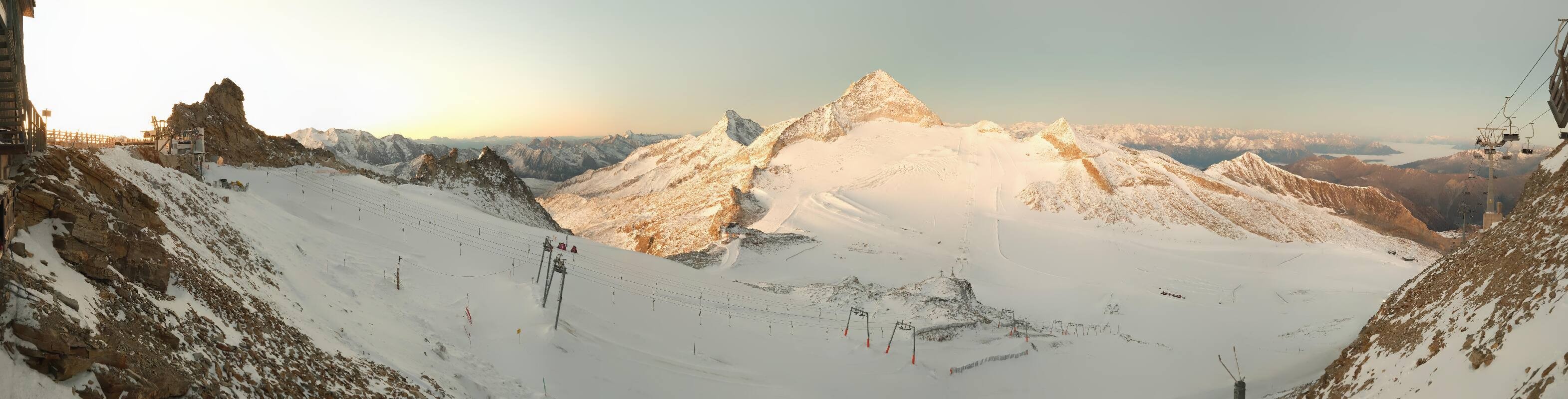 Archiv Foto Webcam Hintertuxer Gletscher - Ausblick Gefrorene Wand