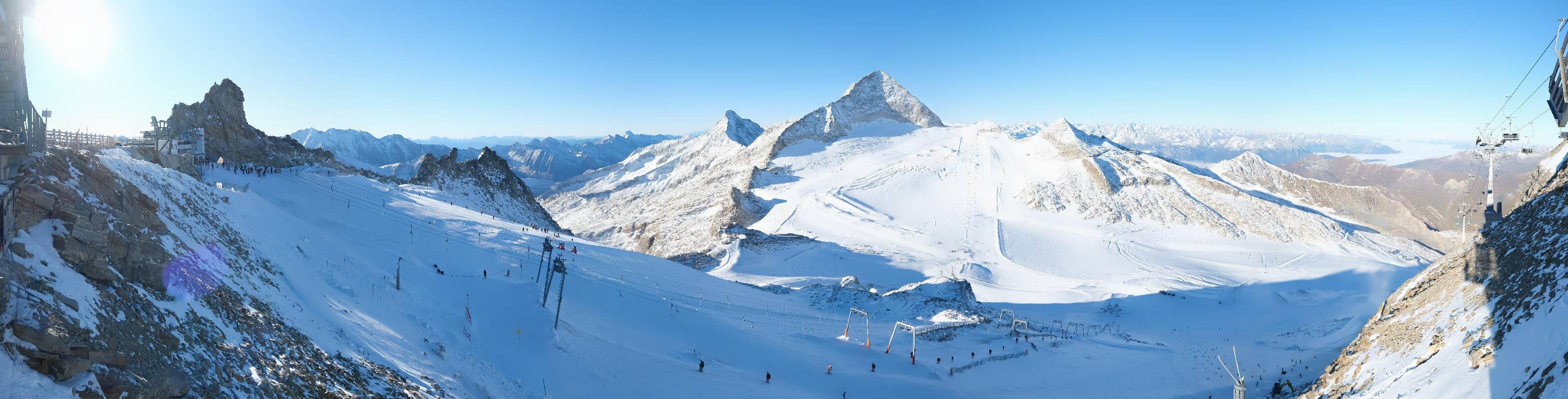 Archiv Foto Webcam Hintertuxer Gletscher - Ausblick Gefrorene Wand