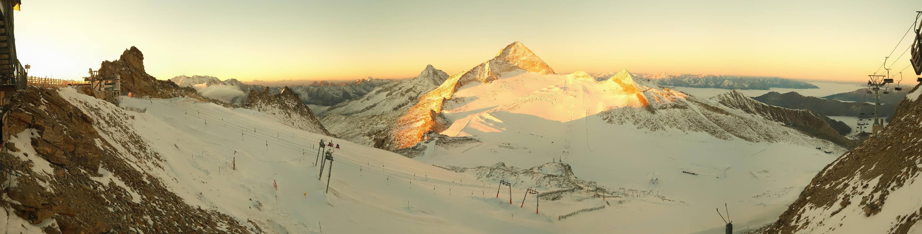Archiv Foto Webcam Hintertuxer Gletscher - Ausblick Gefrorene Wand