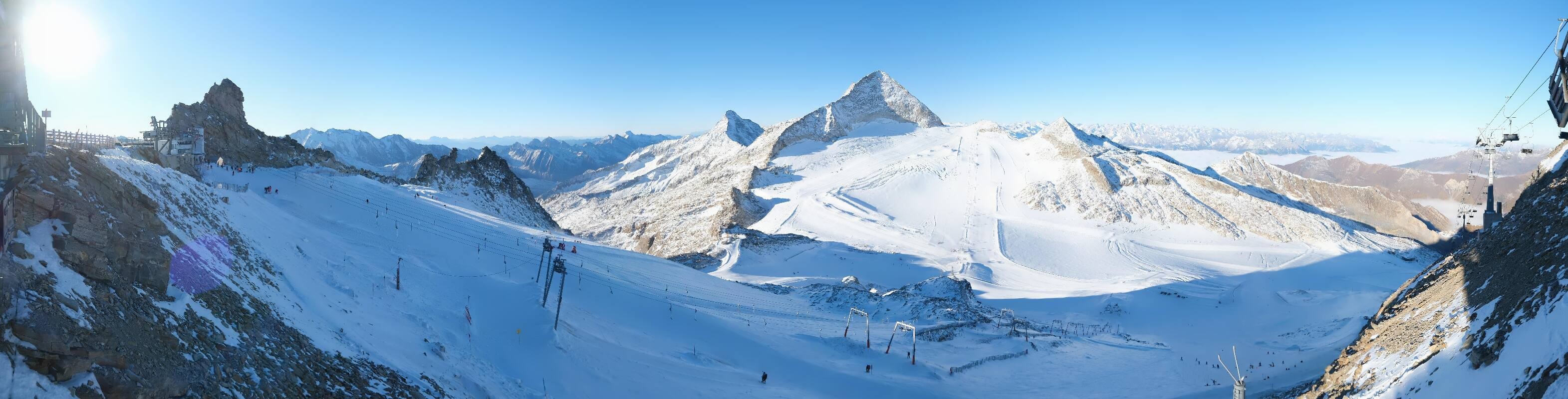 Archiv Foto Webcam Hintertuxer Gletscher - Ausblick Gefrorene Wand