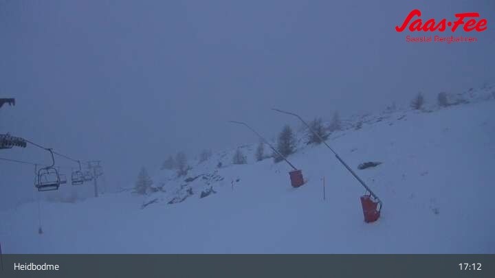 Archiv Foto Webcam Saas-Almagell: Sessellift Heidbodme
